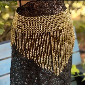 Beautiful Beaded Belly Dance Skirt
